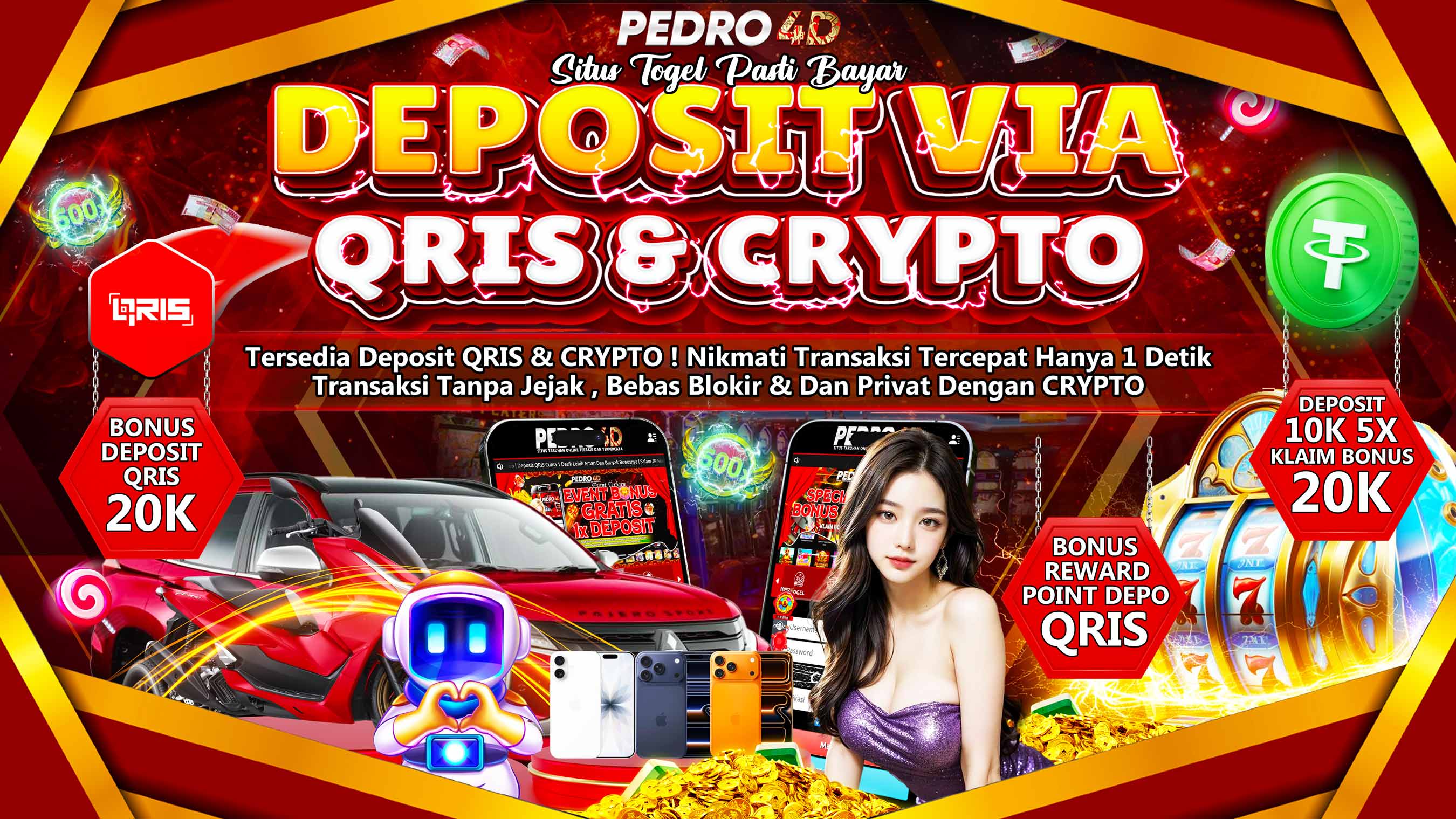slot gacor Pedro4d offcial QRIS crypto